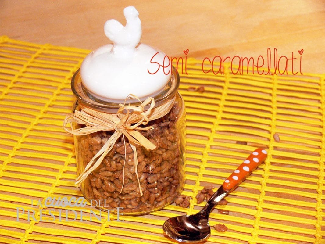 Semi di girasole caramellati